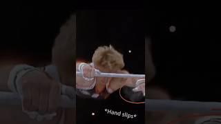 He Almost Fell… Then Did THIS With One Hand!  #shorts
