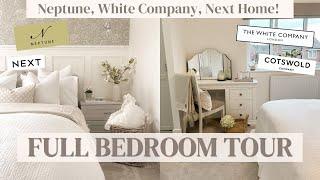 BEDROOM TOUR! Beautiful modern country styling | The White Company, Neptune, Next Home, Panelling