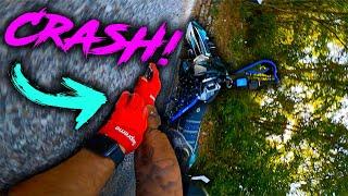 DAS TUT weh.. Supermoto CRASH in Italien!