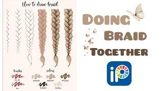 How to draw braids | Hair tutorial