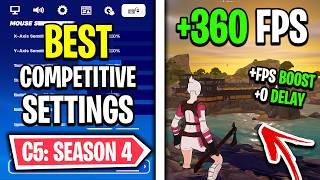 Fortnite Season 4 Competitive Settings Guide  (FPS Boost + 0 Input Delay)