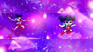 Magic winx chibi vs original splitscreen