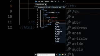 table tag.table tag in html.table example #coding #code #html