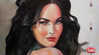 poster colour painting portrait of beautiful girl | Time lapse | Ts creation | Clip #7