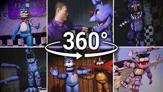 360°| Ultimate Bonnie Compilation!! - FNAF1 to FNAF6/FFPS [SFM] (VR Compatible)