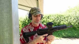 Range Test 2: K-SPEC + Pur-Tungsten Pine Derby weights.  Carbine sized 9mm AR Gentle Recoil System.