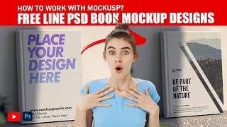 How To Work With Free Line PSD Book Mockup