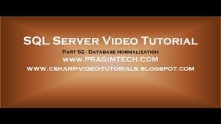 Database normalization   Part 52