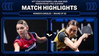Bernadette Szocs vs Hitomi Sato | WS R32 | WTT Star Contender Ljubljana 2025