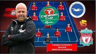 TODAY MATCH LIVERPOOL POSSIBLE LINEUP CARABAO CUP ROUND 4th ~ BRIGHTON AND HOVE ALBION VS LIVERPOOL