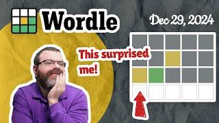 A rare coloring! | Wordle #1289 (Dec 29, 2024)