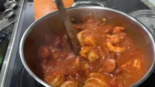 Shrimp and Sausage Chilau