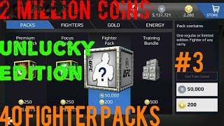 EA SPORTS UFC Mobile - 2 Million Coins! 40 Fighter Pack Opening! #3 Unlucky Edition