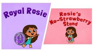 Rosie's Rules title Cards Royal Rosie / Rosie's No Strawberry-Stand