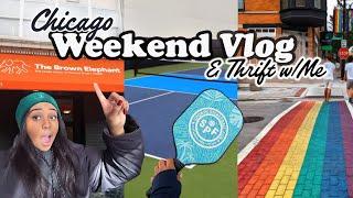 Chicago Weekend Vlog Pickleball, Boystown Thrifting Haul Adventure & Downtown Night Out