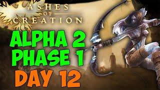 DAY 12 | 24/7 GRIND MARATHON | RANGER MAIN | ALPHA 2 | ASHES OF CREATION BEST MMORPG 2024 PC