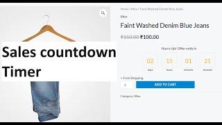 How to add sales countdown timer in product page or any other pages in woocommerce