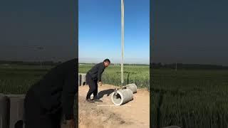 Amazing Heavy-Duty Drone Lifting Cement Pipe Easily- Wisdom Tips Tools Machine Easyway Easywork !