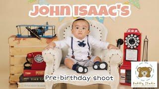 My Son's Pre-Birthday Shoot | JOHN ISAAC turns ONE | Bubbly Studio 