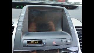 Toyota Prius как снять центральный дисплей/ навигацию/климат. Prius MFD screen Removal