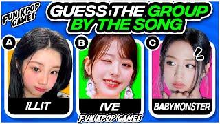 GUESS THE KPOP GROUP BY THE SONG #4 [MULTIPLE CHOICE] - FUN KPOP GAMES 2024