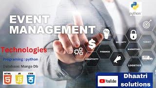 Event Management System | In English | Python Projects | English 2023