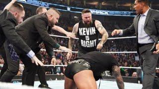 Kevin Owens brutally destroying Randy Orton & Cody Rhodes Raw Smackdown