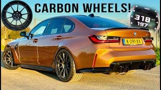 testing CARBON WHEELS on our BMW M3 at 318KMH TOP SPEED!