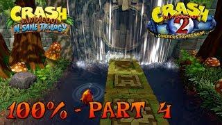 Crash Bandicoot 2 - N. Sane Trilogy - 100% Walkthrough, Part 4: Hang Eight (Both Gems)