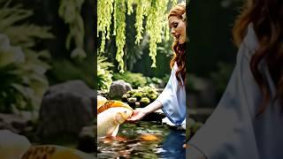When your koi trust you enough to feed from your hand. #koi