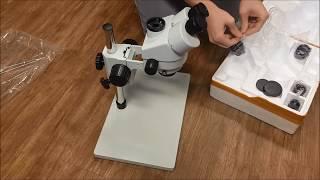 Unboxing And Assembling The Sanqtid Trinocular Microscope