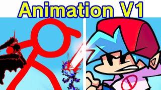 Friday Night Funkin' VS Animation V1 FULL WEEK + Cutscenes (Animation vs. Minecraft vs. FNF Mod)