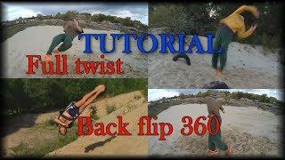 How to learn back flip 360 (4 technics/variations)