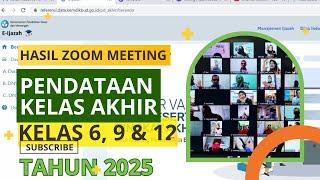 Hail Zoom Meeting Pendataan Siswa Kelas Akhir TP 2024/2025 (E-Ijazah)