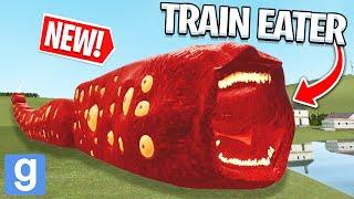 TRAIN EATER  NEW LEOVINCIBLE CREATURE! (Garry's Mod Sandbox) | JustJoeKing