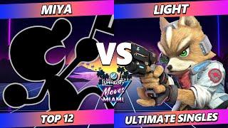 LMM Miami 2024 - Miya (Game & Watch) Vs. Light (Fox) Smash Ultimate - SSBU