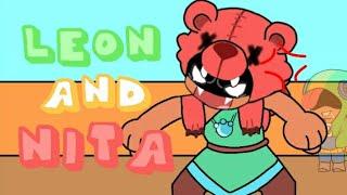 (BrawlStars Animation) Leon And Nita #Brawlstars #FlipaClip