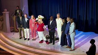 Disney Wish - Port of Nassau Maritime Plaque Exchange Ceremony - July 16, 2022