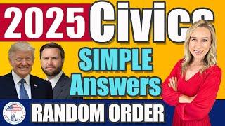 2025 U.S. Citizenship Official USCIS 100 Civics Questions 2008 version v8R1