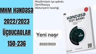 MHM-RİYAZİYYAT HƏNDƏSƏ ÜÇBUCAQLAR Yeni nəşr 2022-2023 #miq #sertifikasiya #riyaziyyat #test #imtahan