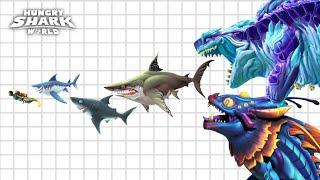 ALL HUNGRY SHARK WORLD SIZE COMPARISON NEW 2021 (COSMIC ALAN UPDATE)