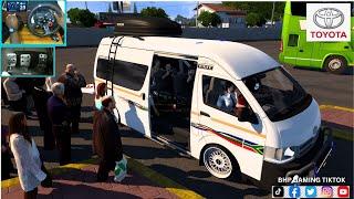 Toyota Hiace [ 1 Man Drive ]  long journey - [ETS 1.53] - [ g29 steering wheel Gameplay ]