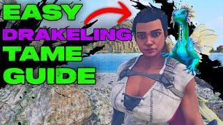 EASY Drakeling Taming Guide! How To EASILY Tame A Drakeling in Ark Survival Ascended!!!