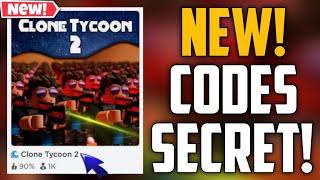 Clone Tycoon 2 New Codes!! | ROBLOX *SECRET* CODES