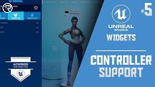 Unreal Engine 5 Tutorial -  Widgets Part 5: Controller Support