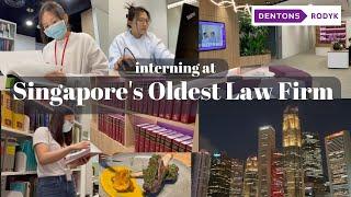 Interning at Singapore's OLDEST Law Firm - Dentons Rodyk // vlog pt1