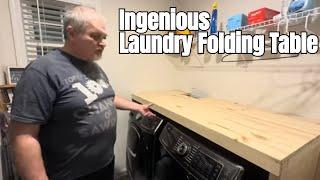 Ingenious DIY Folding Table for Your Laundry Room – Easy Build in One Afternoon! ️