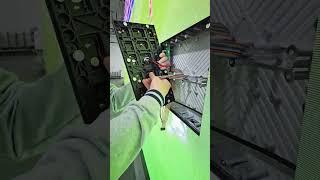 Let him fix the LED display before watching the football game！#leddisplay #ledscreen #eagerled