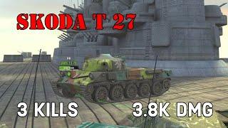 Skoda T 27 - Yamato Harbour - WoT Blitz Gameplay