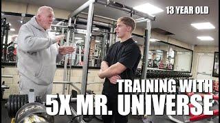 UK’s Youngest Bodybuilder Trains with 5x Mr. Universe Eddy Ellwood!